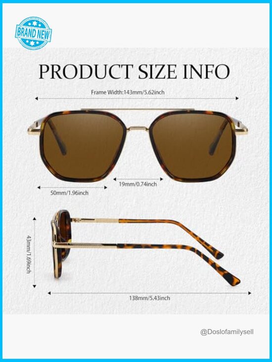 Polarized Aviator Sunglasses Classic Retro Chic UV Protection Tangle Free main image 4